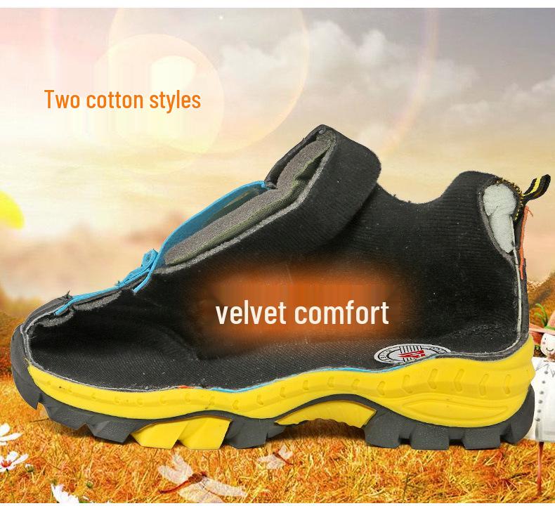 Детские спортивные кроссовки с высоким верхом, обувь для походов, путешествий и зимние ботинки больших размеров, с металлическими когтями