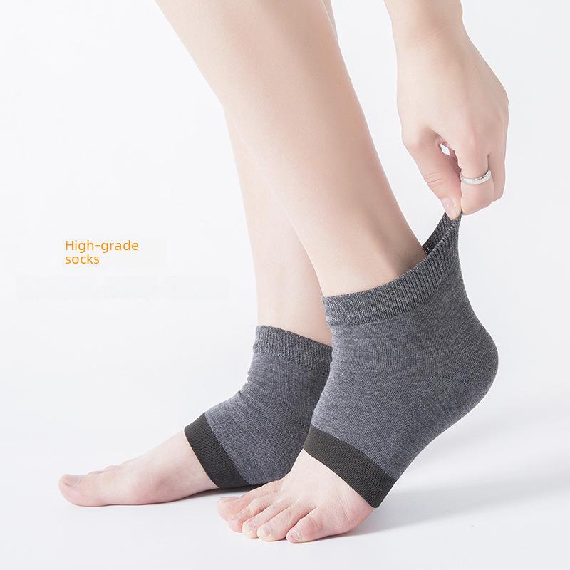 Silicone Anti-Crack Heel Socks for Men & Women - Protective Foot Cover To Prevent Heel Cracking