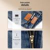 Women's Wide-Leg High-Waisted Slimming Retro Jeans with Velvet - Autumn/Winter 2025 Collection