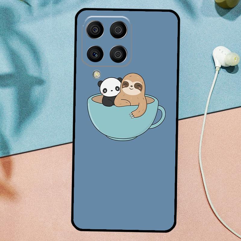 Кавайное Милое Лицо Ленивца Для Samsung Galaxy M53 M33 M11 M21 M31 M12 M13 M14 M15 M35 M34 M54 M32 M52 M06 M16 M55 Чехол