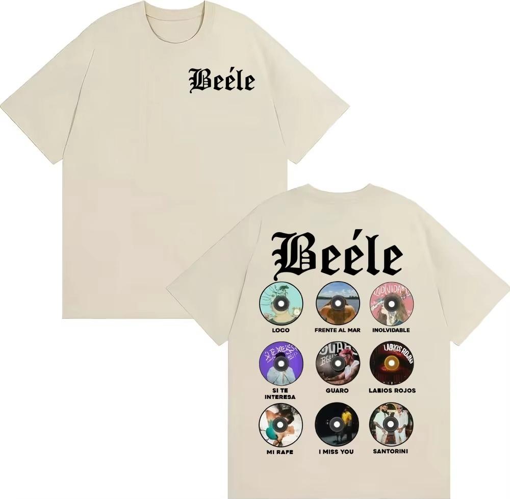 Rapper BEELEs Music Album 2026 Spring summer Graphic Tshirt Fashionable Hiphop Summer Print Pure Cotton Casual Tshirt