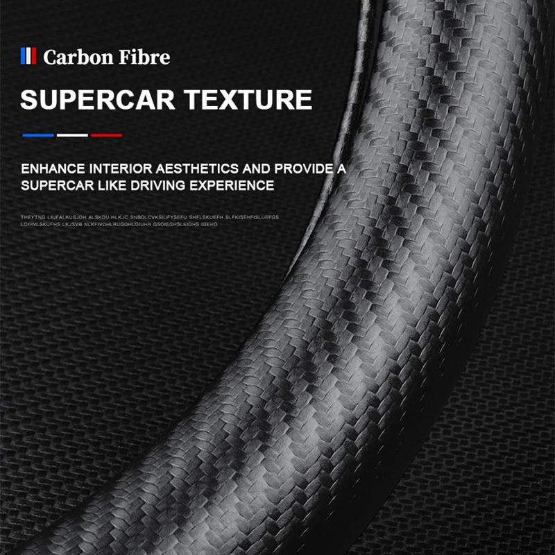 For Nissan X-Trail Qashqai Juke Patrol Leaf Altima Rogue Pulsar Maxima Micra Murano Sentra Teana Tiida GTR Steering Wheel Cover