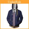 Худи для косплея Jojo's Bizarre Adventure, мужская стильная куртка на молнии с длинными рукавами