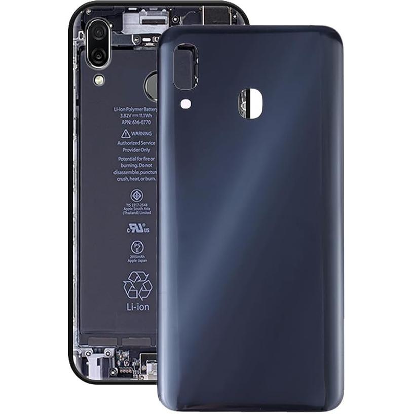 Replacement Battery Back Cover for Samsung Galaxy A30 SM-A305F/DS, A305FN/DS, A305G/DS, A305GN/DS,Housing  Repair Part for Galaxy A30 (Black)