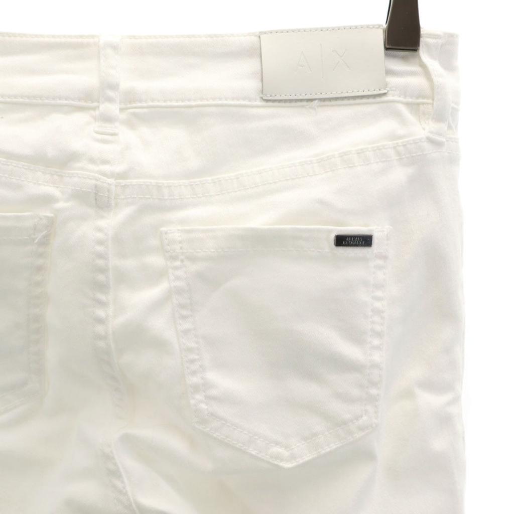 Armani Exchange Crushed Super Skinny Pants W25 White Women Used
