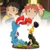 Enchanting Miyazaki Anime Ponyo And Sosuke Figurine Model With Captivating Details