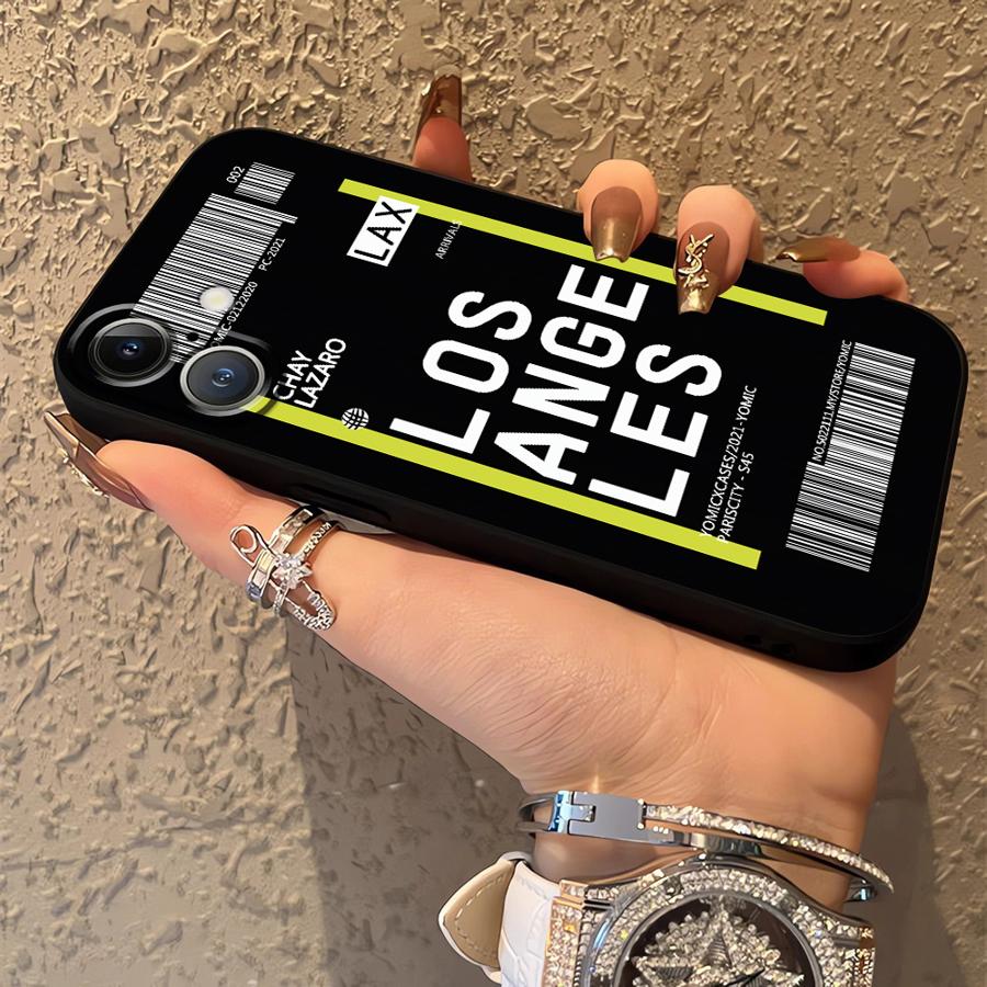 Упрощенный английский Черный Мягкий Чехол для Телефона для iPhone 13 12 11 17 Pro Max 7 8 XR 15 16 14 Plus 17Air XS Max