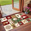 Christmas Printed Square Area Rug Soft Non Slip Floor Carpet For Bedroom Holiday Gift