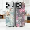 Розовый Водяная Лилия Пузырчатый Чехол для Телефона Для iPhone 17,16,15,14,13,12,11Plus,Pro Max,XS,Красочный Серебристый Чехол для Телефона Funda Cover