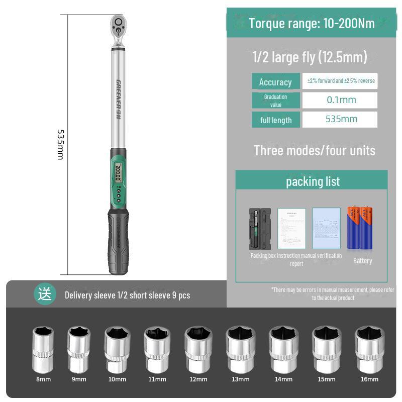 Высокоточный цифровой динамометрический ключ для мотоциклов и автомобилей