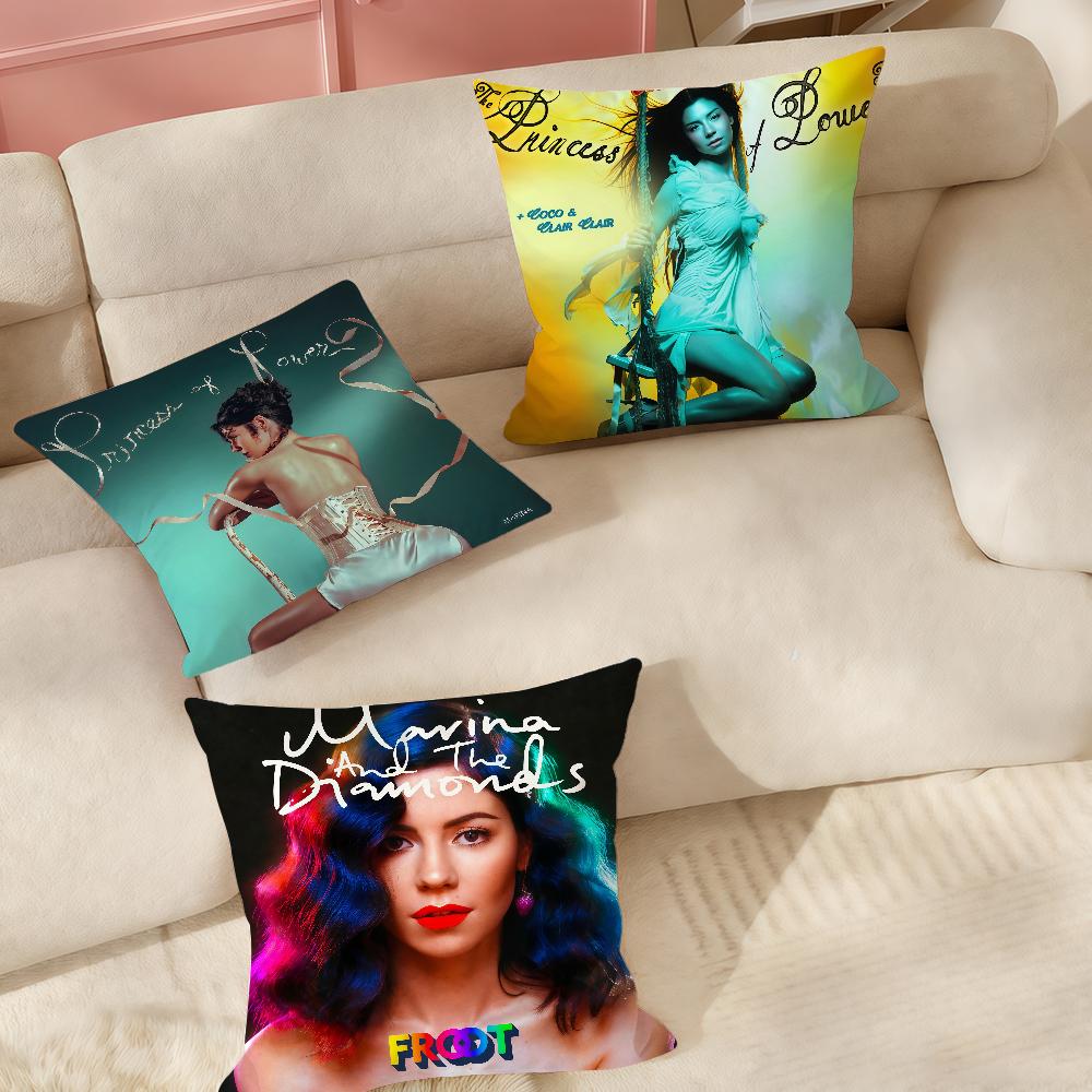 Singer MMarina Princess Of Power Pillow Case Suitable For Bedrooms Living Rooms Cars Home Decoration
