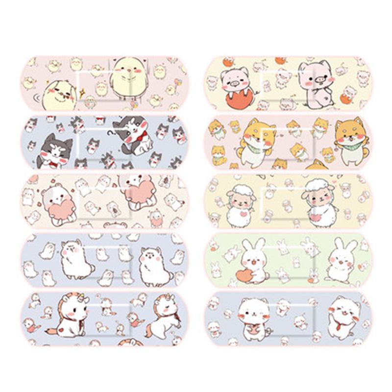 120 шт./набор Пластырь с рисунком лейкопластыря Дышащий Водонепроницаемый Клеящийся