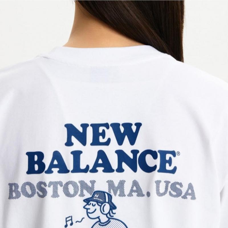 New Balance Футболка Nqj Nbnee21523 10 Uni Nb BOy BOstOn с коротким рукавом O