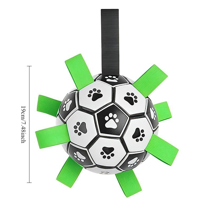 Dog football toy rubber ball interactive dog training elastic ball molars bite resistant corgi large dog pet ball
