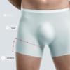 Мужские 3D формованные бесшовные боксеры-брифы из ледяного шелка - Легкие удлиненные спортивные трусы