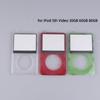 Цветной Прозрачный Передний Корпус Чехол Для IPod Video 5-го Поколения Video 30GB 60GB 80GB MP3 Аксессуары