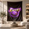 Lakers Basketball Team Pattern Wall Hanging Tapestry Personalized Printed Fabric Wall Decor