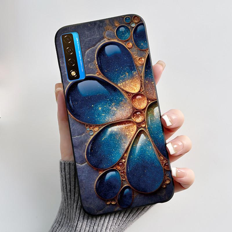 Чехол для TCL 20 20S 20 Pro 5G 20L Plus 20L+ Чехол Роскошный Дракон Милый Крутой Мальчики Девочки Черный Мягкий Силиконовый Чехол для Телефона Задняя Крышка