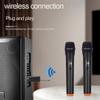 Wireless Microphone Handheld Micphone 2 Channels UHF Fixed Frequency Mic for Party Karaoke Professional Church Show Meeting