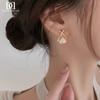 Серьги-гвоздики из стерлингового серебра 925 пробы с французским крестом - Элегантные высококачественные пусеты