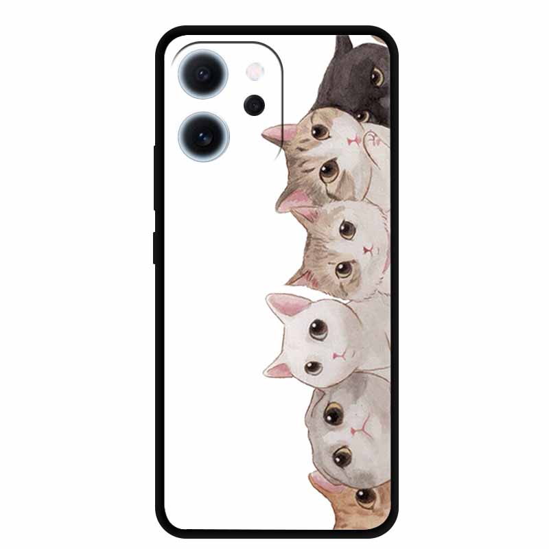 Cartoon Phone Case For Oppo Reno15 F Soft TPU Silicone Protector Relief Flower Emboss 3D Cover Funda Reno15F 15F Bumper Shield