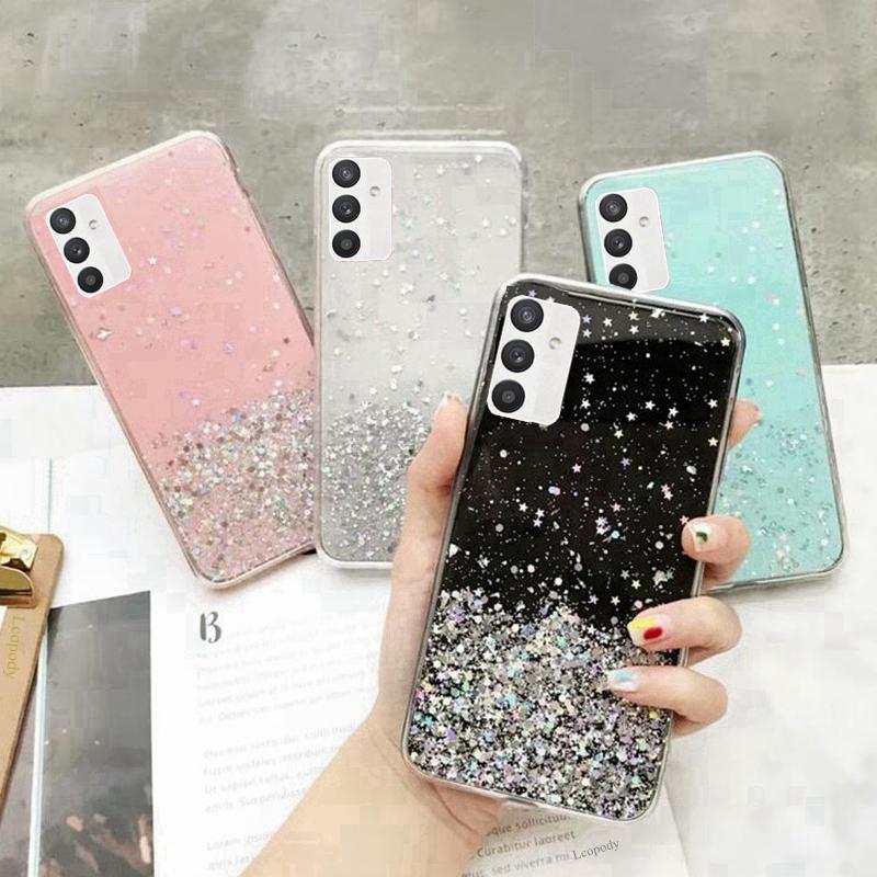 Luxury Bling Glitter Phone Case For Samsung Galaxy A13 5G Soft Full Cover For Samsung A 3 A135F A 135F A 13 A136U Back Cover