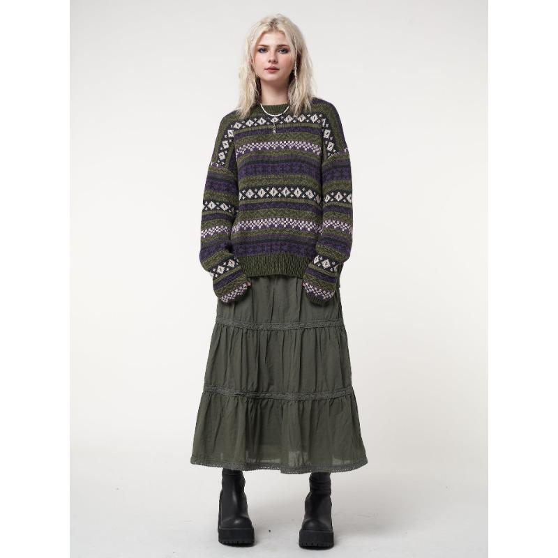 Женский Свободный Тонкий Повседневный Модный Пуловер-Блузка с Длинным Рукавом и Контрастной Вставкой для Ранней Осени