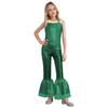 All-in-One Mermaid Halloween Outfit for Kids Girls: Playful Fish Scale Jumpsuit, Easy to Wear for Instant Transformation