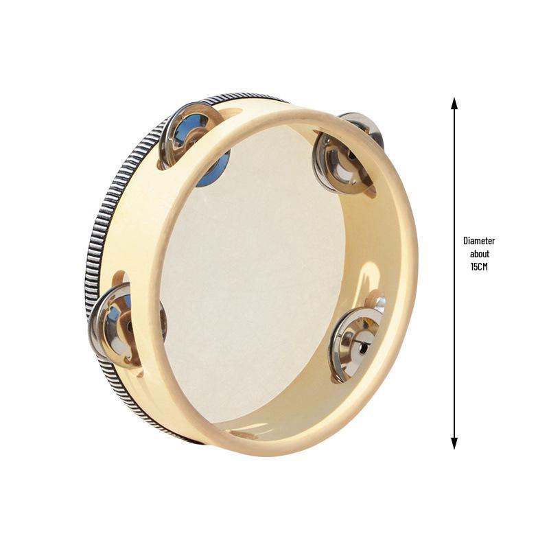 Детские музыкальные инструменты Орфа: Треугольник, Кастаньеты, Маракасы, Бубен, Деревянные бруски, Тарелки