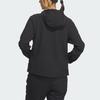 adidas Женская ветрозащитная куртка Terrex с капюшоном из мягкой ткани с начесом для активного отдыха Черная IL9013