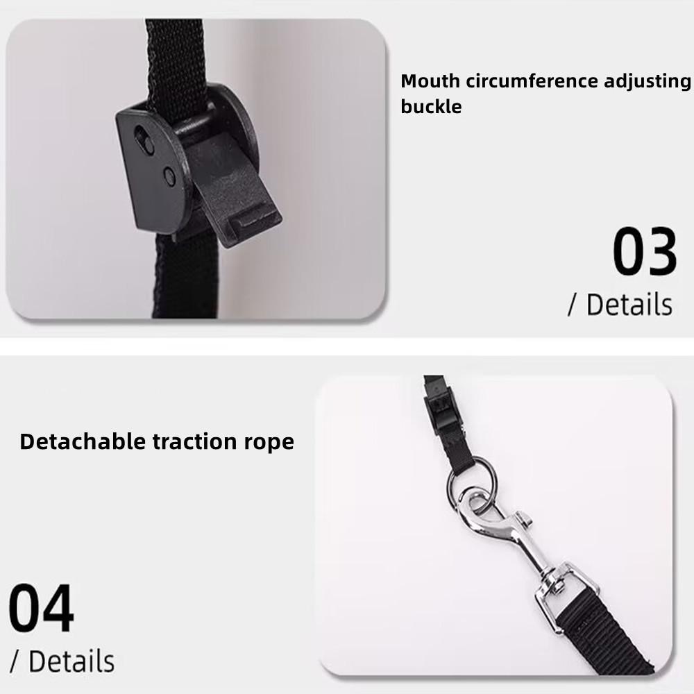 Взрывозащищенный намордник для собаки с ударом, намордник для собаки с защитой от укусов, с защитой от лая и с защитой от жевания 