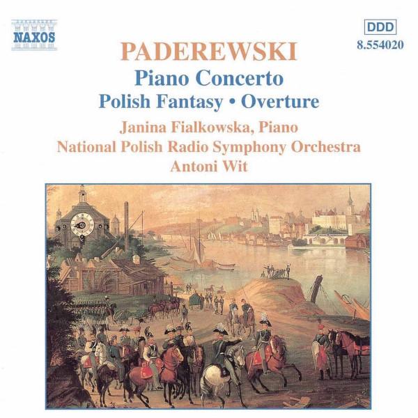 CD IGNACY JAN PADEREWSKI - JANINA FIAL - Piano Concerto / Polish Fantasy / O 8554020 Naxos 1999 Europe Classical Used