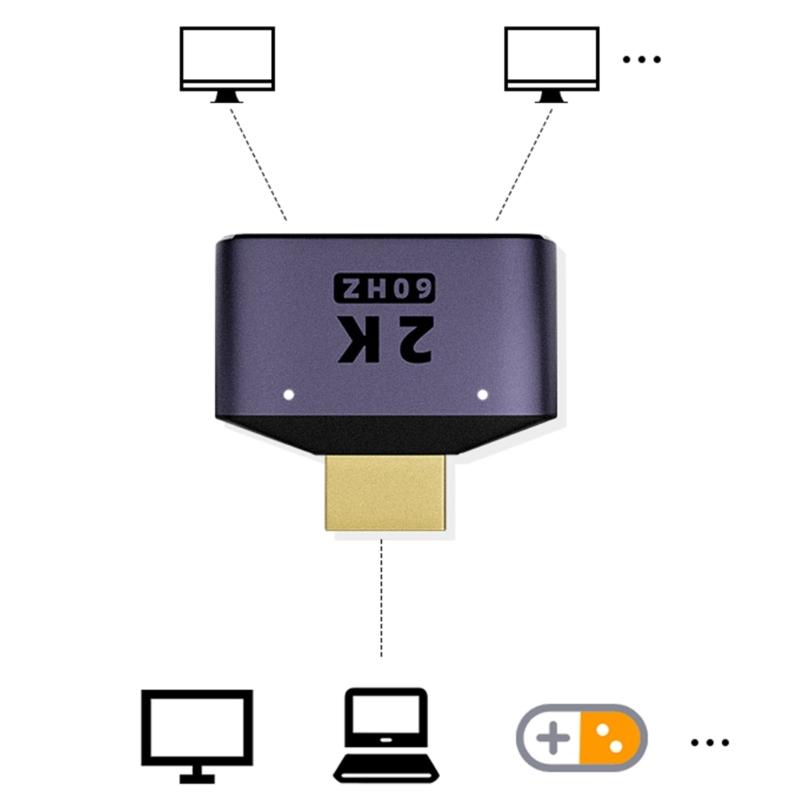 Сплиттер 1 вход 2 выхода - Сплиттер 1x2 порта с питанием Полная поддержка UltraHD 1920x1080 3D