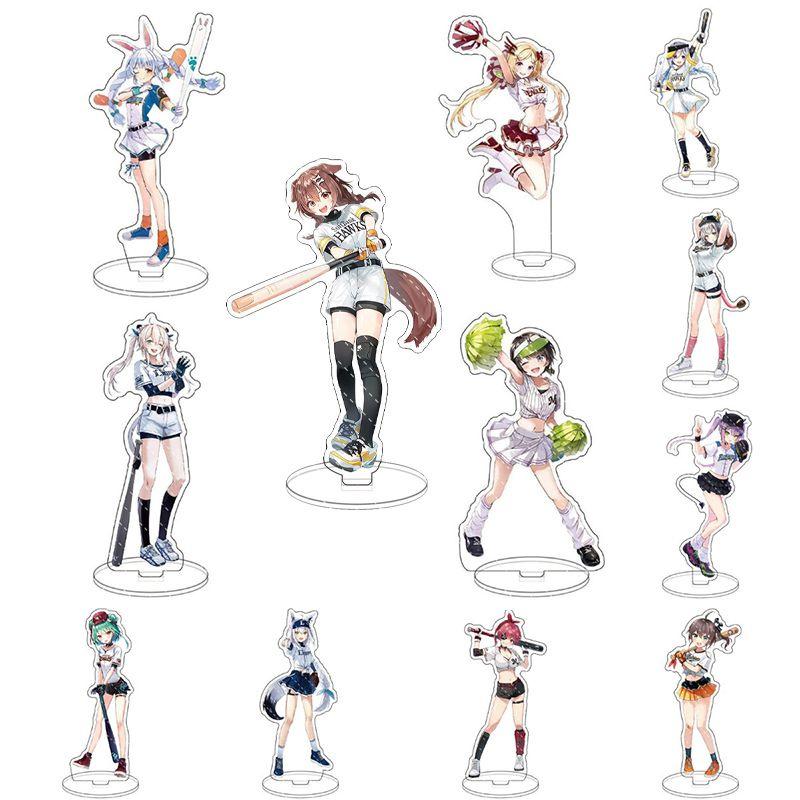 Потрясающая акриловая фигурка-подставка в стиле аниме Hololive с Аква Акай Сираками Пекора Нацуиро Инугами Сакура