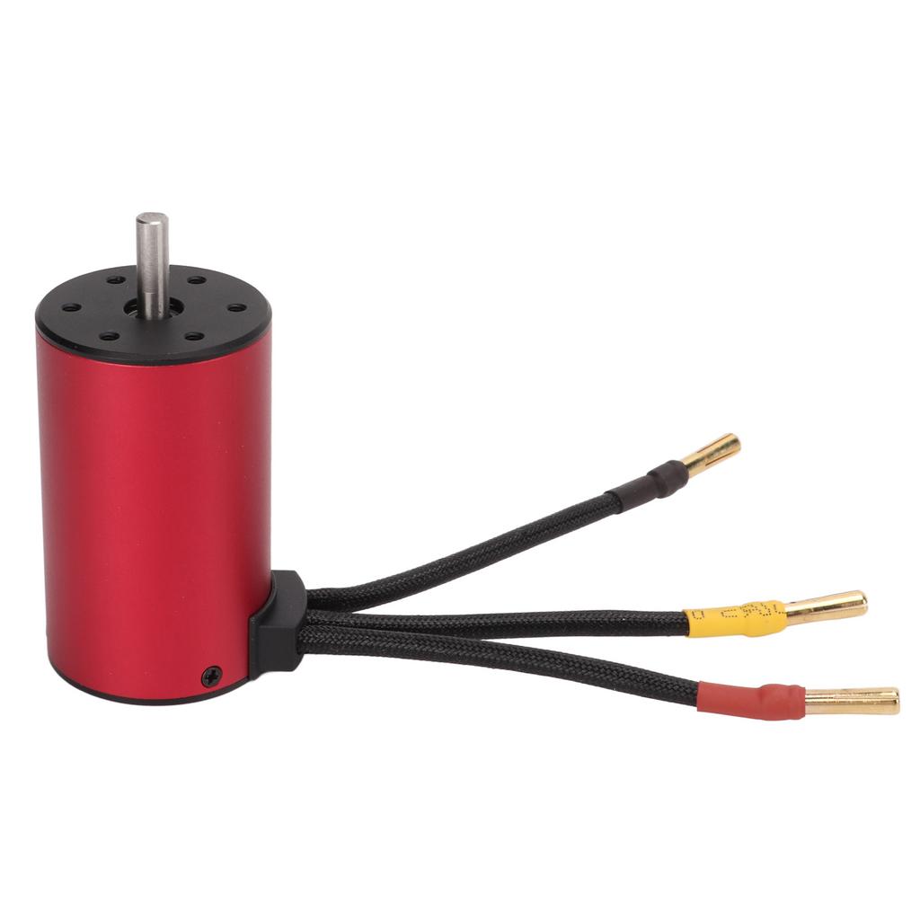 Brushless Motor 2600KV Waterproof Red Aluminum Alloy CNC Machining RC Parts for 18 for 110 Remote