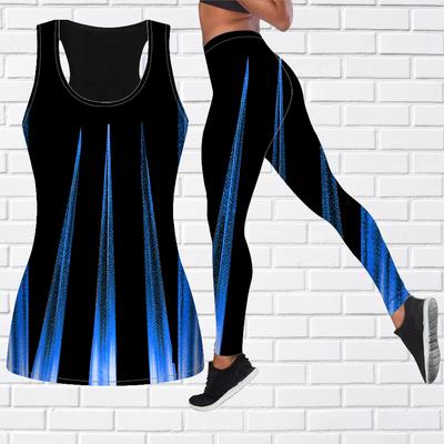 Синий наряд для йоги с принтом Ice Pick для женщин, модные леггинсы для тренировок, спортивные повседневные брюки для фитнеса и йоги