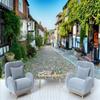 Обои с 3D-ландшафтом Street View для декора кафе, офиса, ресторана, гостиной. 3D-обои, фрески.