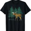 Minnesota Land of 10,000 Lakes Vintage Moose Tree Silhouette T-Shirt