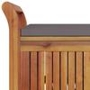 Garden Storage Bench with Cushion 91 cm Solid Acacia Wood