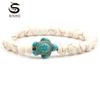 LUXY MOON 14 Models Green Turquoise Turtle Various Natural Stone Men's and Women's Elastic Bracelets