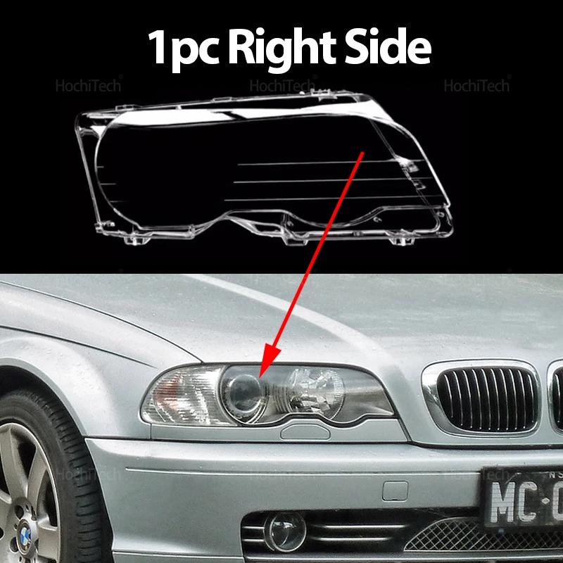Car Headlight Cover for BMW E46 Coupe Convertible 1999-2003 M3 2000-2006 Auto Glass Lens Case Head Light Caps Lampshade Shell