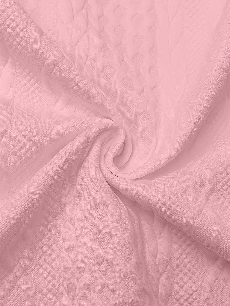 2025 Women's Solid Color Long Sleeve Knitted Hooded Zip-Up Jacket