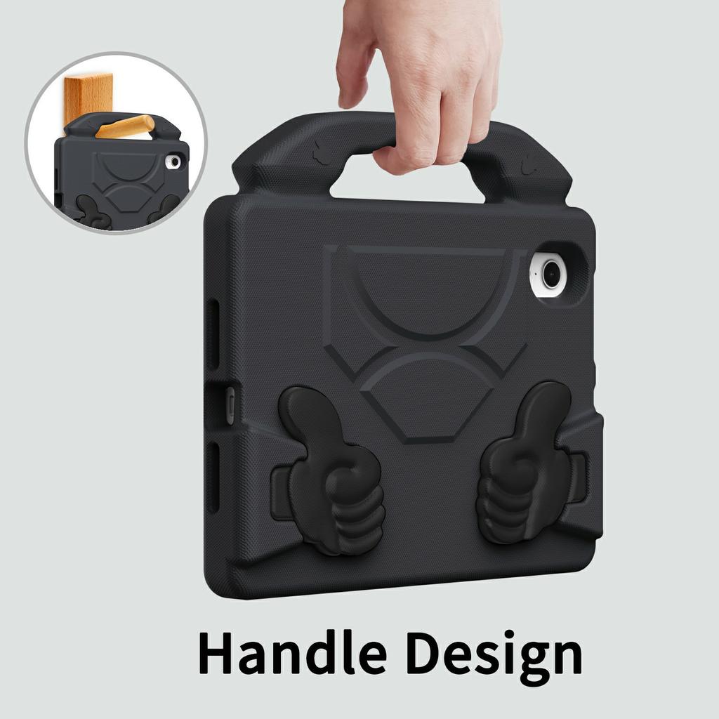 For iPad mini (2024)/(2021) Case Ultra-Soft EVA Thumb Kickstand Tablet Cover