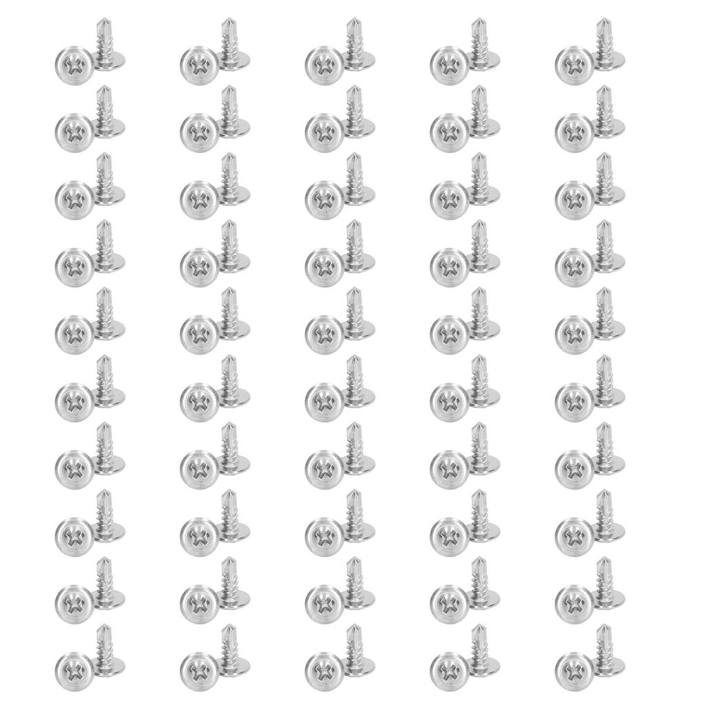 Саморезы из нержавеющей стали 410 с быстрой резьбой и круглой шайбовой головкой для машиностроительной промышленности