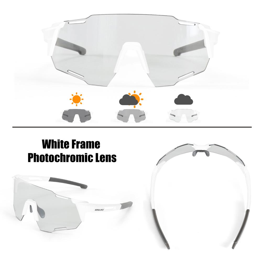 KEMALOCE Велосипедные очки мужские фотохромные очки для бега на горном велосипеде очки для вождения очки для спорта на открытом воздухе UV400 поляризованные солнцезащитные очки для рыбалки