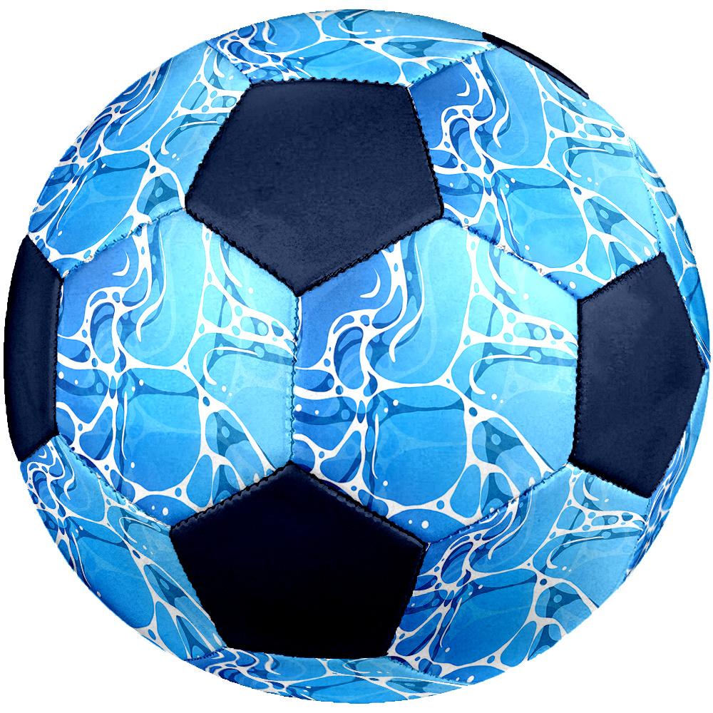 1PC Oceanic Flow Patterns Soccer Ball Size 5 Football Machine Sewn Indoor/Outdoor Universal Football A110