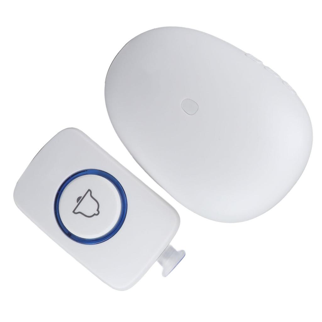 Wireless Doorbell Colorful Flashing Light 57 Ringtone Adjustable Volume for Home