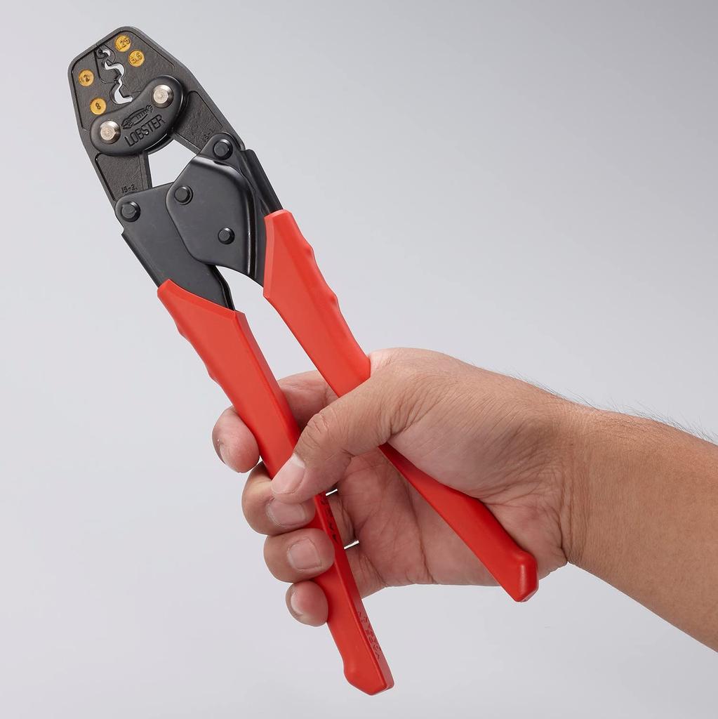 Lobtex Crimping Tool bare crimp AK15A (for terminals/bare sleeves)