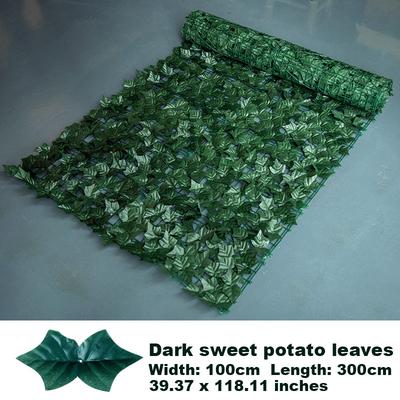 1 шт. Вечнозеленый Искусственный Плющ Экран для Забора Конфиденциальности - Пластиковая Живая Изгородь с Искусственной Зеленью для Наружного Декора, Дома, Сада