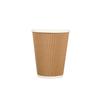 Disposable Paper Cups With Lids 7 Oz, Insulated Takeaway Cups, Corrugated Double Wall